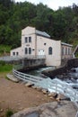 Old power station on Kinso river in Kinsarvik, Norway