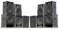 Old powerful stage concerto audio speakers