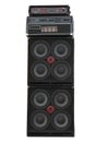Old powerfull stage concerto audio speakers Royalty Free Stock Photo
