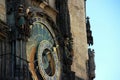 The old Prague astronomic clock view. Before the renovation of 2020.