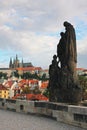 Old Prague,Charles bridge in early morning