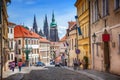 Old Prague street Royalty Free Stock Photo