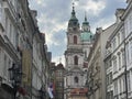 Old Prague Street View in Prague, Czech Republic Royalty Free Stock Photo