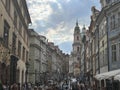 Old Prague Street View in Prague, Czech Republic Royalty Free Stock Photo