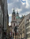 Old Prague Street View in Prague, Czech Republic Royalty Free Stock Photo