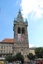 Old Prague town hall always in the center of attention