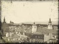 Old prague vintage postcard Royalty Free Stock Photo