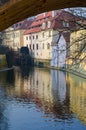 Old Prague watermill wheel,Chertovka river Royalty Free Stock Photo
