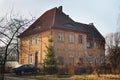 Old pre-war historical building of German construction in Kaliningrad