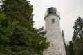 Old Presque Isle Lighthouse In Michigan Royalty Free Stock Photo