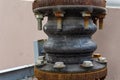 Old Pressure Balanced Rubber Expansion Joint, pipe fittings rust