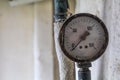 Old pressure gauge manometer Royalty Free Stock Photo