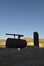 Old pressure tank at the Harmony Borax Works, Death Valley, California Royalty Free Stock Photo