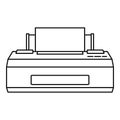 Old printer icon, outline style Royalty Free Stock Photo