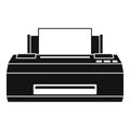 Old printer icon, simple style Royalty Free Stock Photo