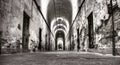 Old prison hallway Royalty Free Stock Photo