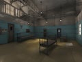 old prison room in the building