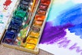 Old professional watercolor paints