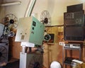 Old projector room in a cinema