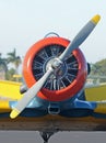 Old propeller airplane