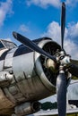 Old propeller plane Royalty Free Stock Photo
