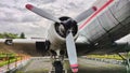 Old propeller of a retired airplane Royalty Free Stock Photo