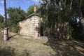 Old provincial building of a tax house podatnaya izba in Mikhaylov city of Ryazan region, Russia.