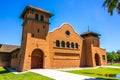 Old Public Park Boarded Up Building Once Used As School Royalty Free Stock Photo