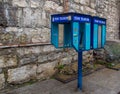 Old public phone booths Royalty Free Stock Photo