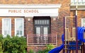 Old public school building Royalty Free Stock Photo