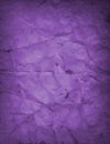 Old purple paper background with crumpled wrinkled texture and grunge in old vintage design