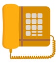 Old push-button telephone Royalty Free Stock Photo