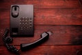 Old push-button telephone. Royalty Free Stock Photo