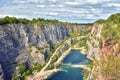 Old quarry America near Prague