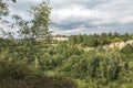 Old quarry in the area of the Krak Mound in Krakow Royalty Free Stock Photo