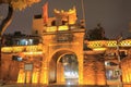 Old Quarter street night cityscape Hanoi Vietnam Royalty Free Stock Photo