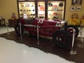 Old racing Ferrari on display