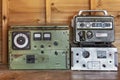 Old radio devices Royalty Free Stock Photo