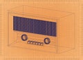 Old Radio - Retro Blueprint