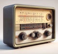 Old radio, retro design