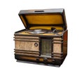 Old radio, side view Royalty Free Stock Photo