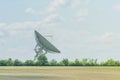 Old radio telescope for international communications and space research Royalty Free Stock Photo