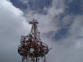 Old Radio Transmitter Tower Royalty Free Stock Photo