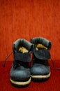 Old Ragged Blue Boots, Vintage, Dirty