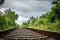 Old Rail tracks lead to horizon