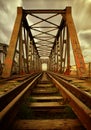 Old railroad bridge Royalty Free Stock Photo