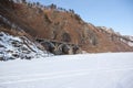 Old railroad bridge near Lake Baikal Royalty Free Stock Photo