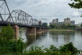 Old Railroad Bridge over Susuquehanna River Royalty Free Stock Photo