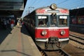 Old Railroad car at Katowice station poland Royalty Free Stock Photo