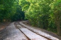 Old railroad curve Royalty Free Stock Photo